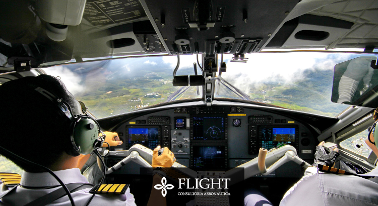 Veja a seguir como um piloto se orienta durante o voo.